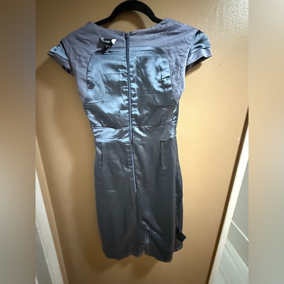 Bebe Gray Ruched Dress - Picture 7 of 7
